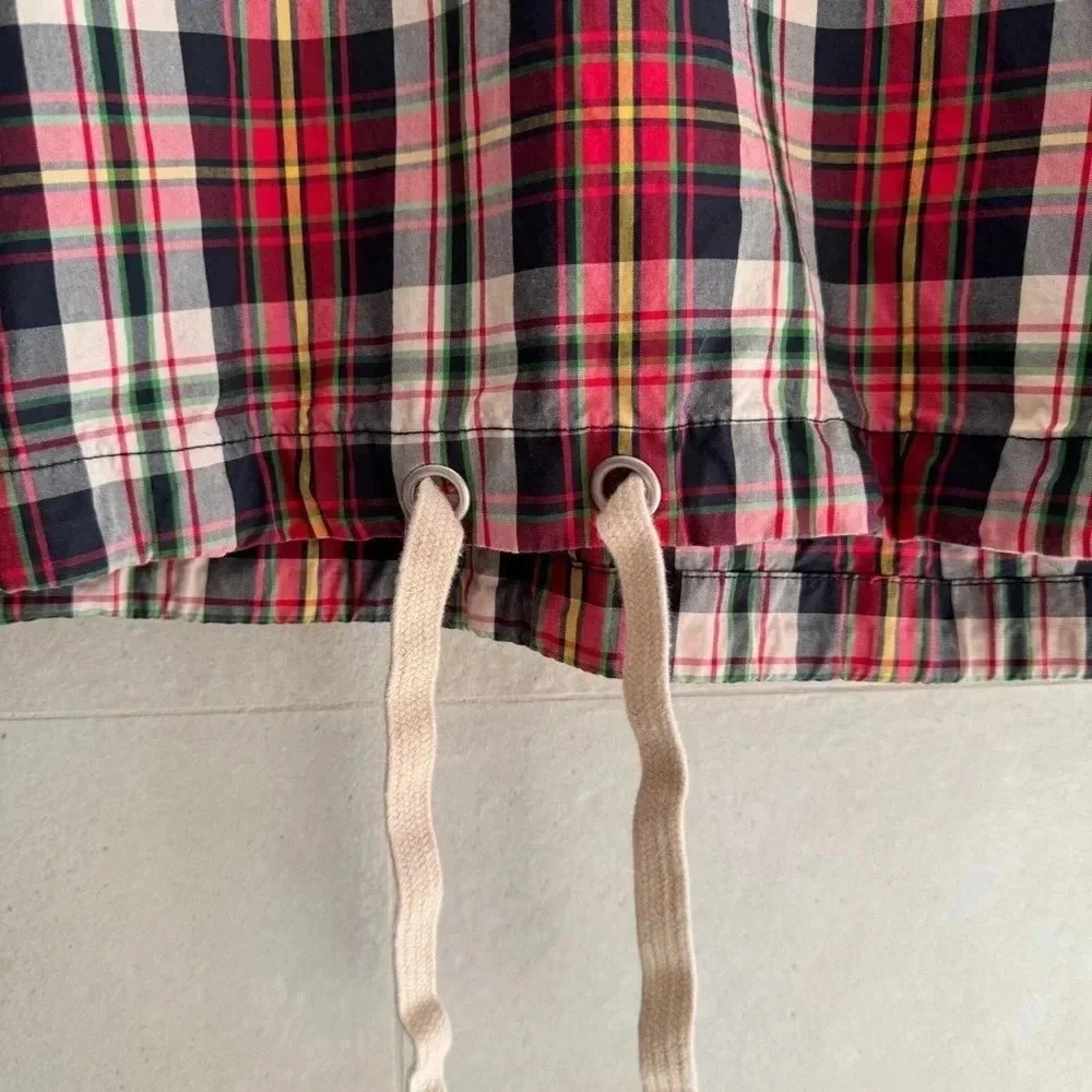 Urban Outfitters || Plaid Cotton Windbreaker Zip Jacket Men’s Small Streetwear - Picture 5 of 9